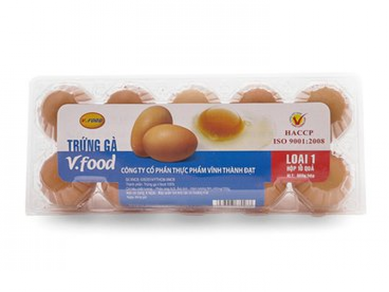 Trứng gà Vĩnh Thành Đạt vỉ 10 trứng