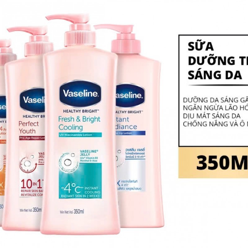 Sữa Dưỡng Thể Vaseline - Dưỡng Da Sáng Mịn, Cấp Ẩm và Bảo Vệ Da