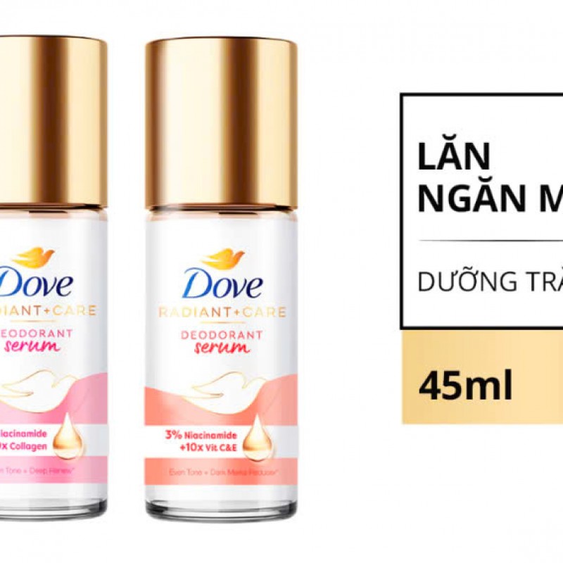 Lăn Ngăn Mùi Dưỡng Sáng Dove – Sáng Mịn & Mờ Thâm, Ngăn Mùi 48H