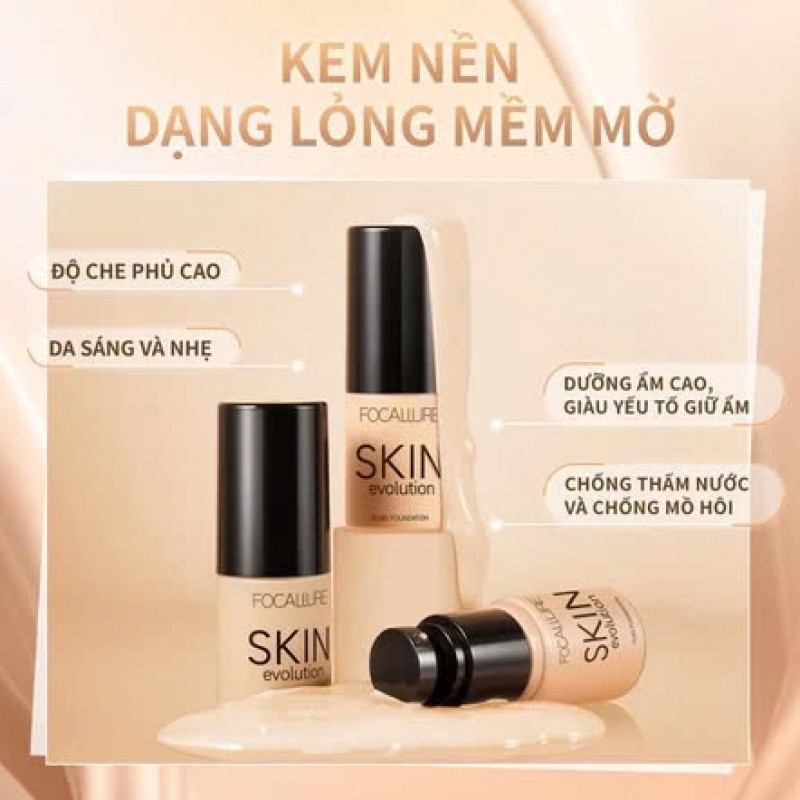 FOCALLURE Kem nền BB Cream che phủ khuyết điểm chống thấm nước 31g