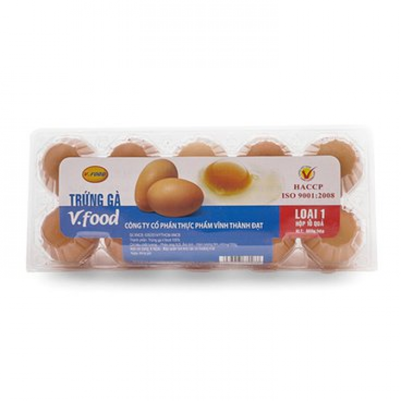 Trứng gà Vĩnh Thành Đạt vỉ 10 trứng