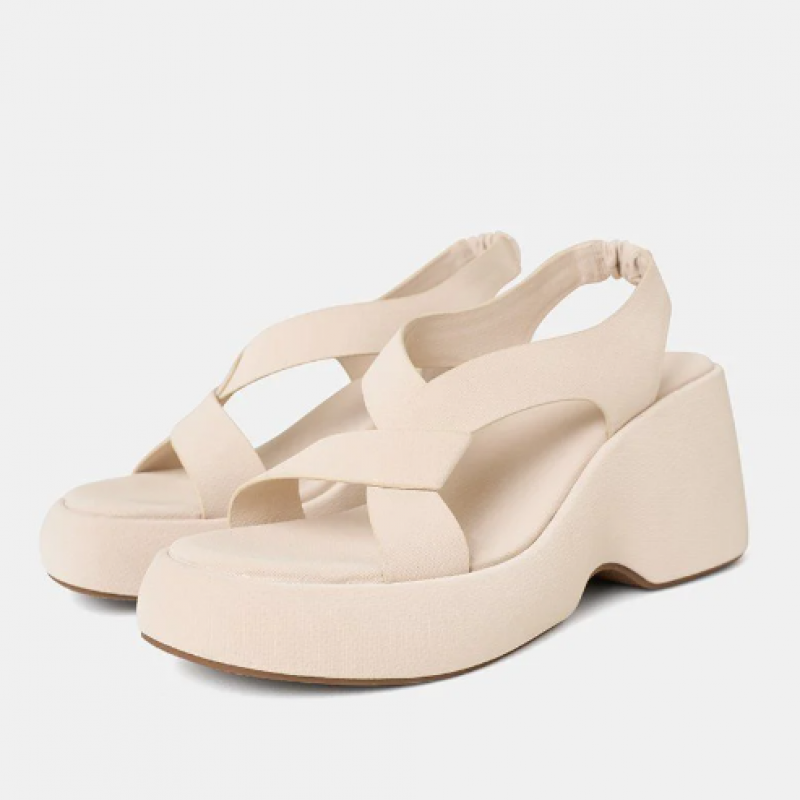 Giày Sandal Đế Xuồng Quai Cách Điệu